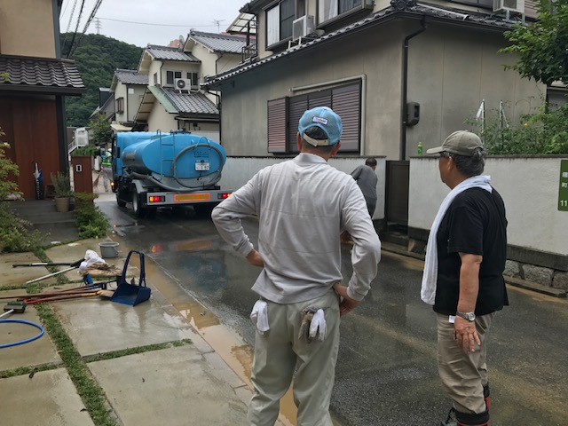 西日本豪雨災害の翌日